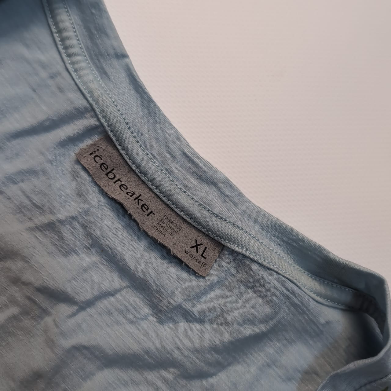 T-Shirt von Icebreaker Merino 150 (XL Damen) blau mit Print