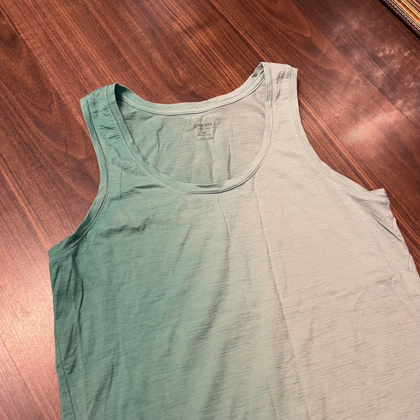 Tank Top ( M ) von Icebreaker 100% Merino Sport Shirt türkis