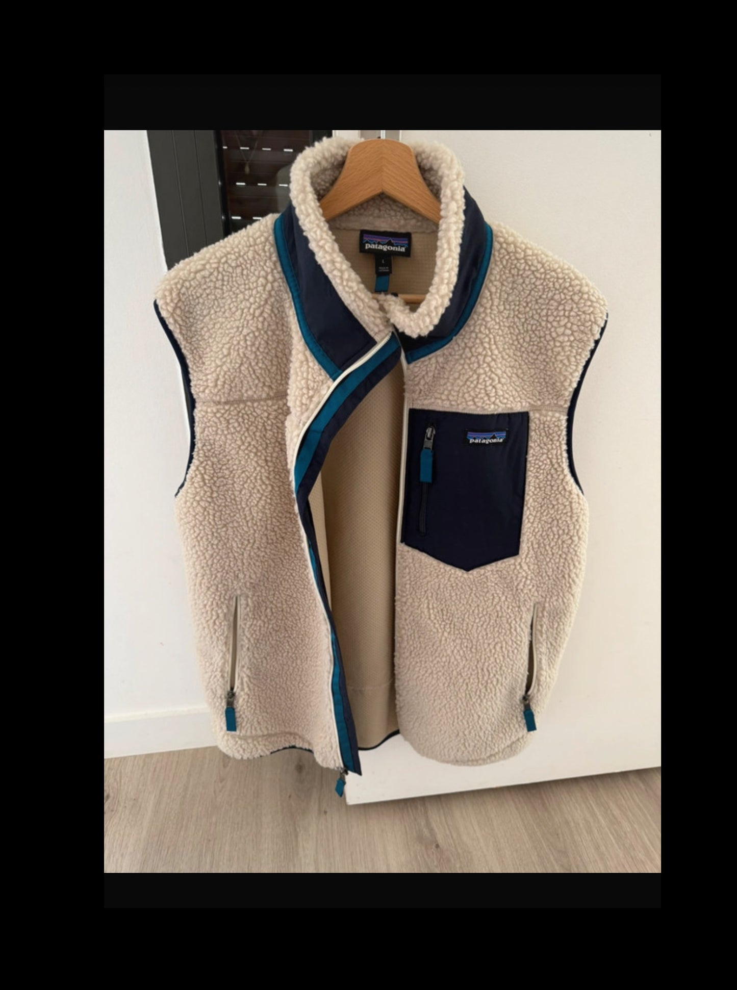 Retro Pile Weste von Patagonia (L Herren) Teddy Fleece creme