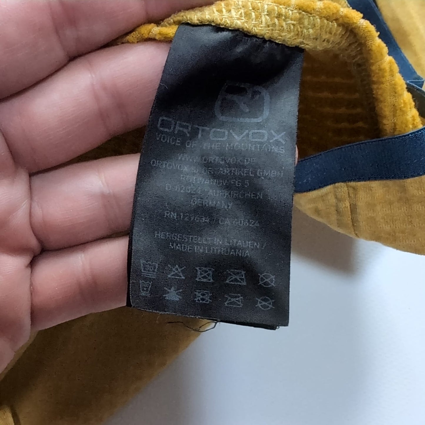 Ortovox Jacke Merino inside (M Herren) gelb
