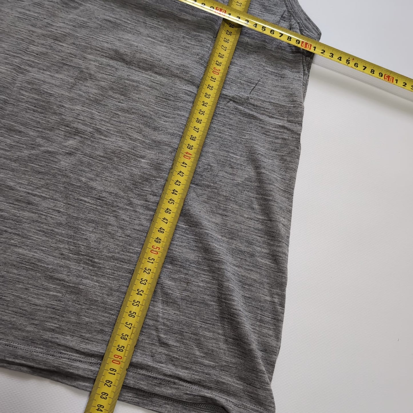 Tank Top von Icebreaker Merino (M) Sport Shirt grau Künstler Print