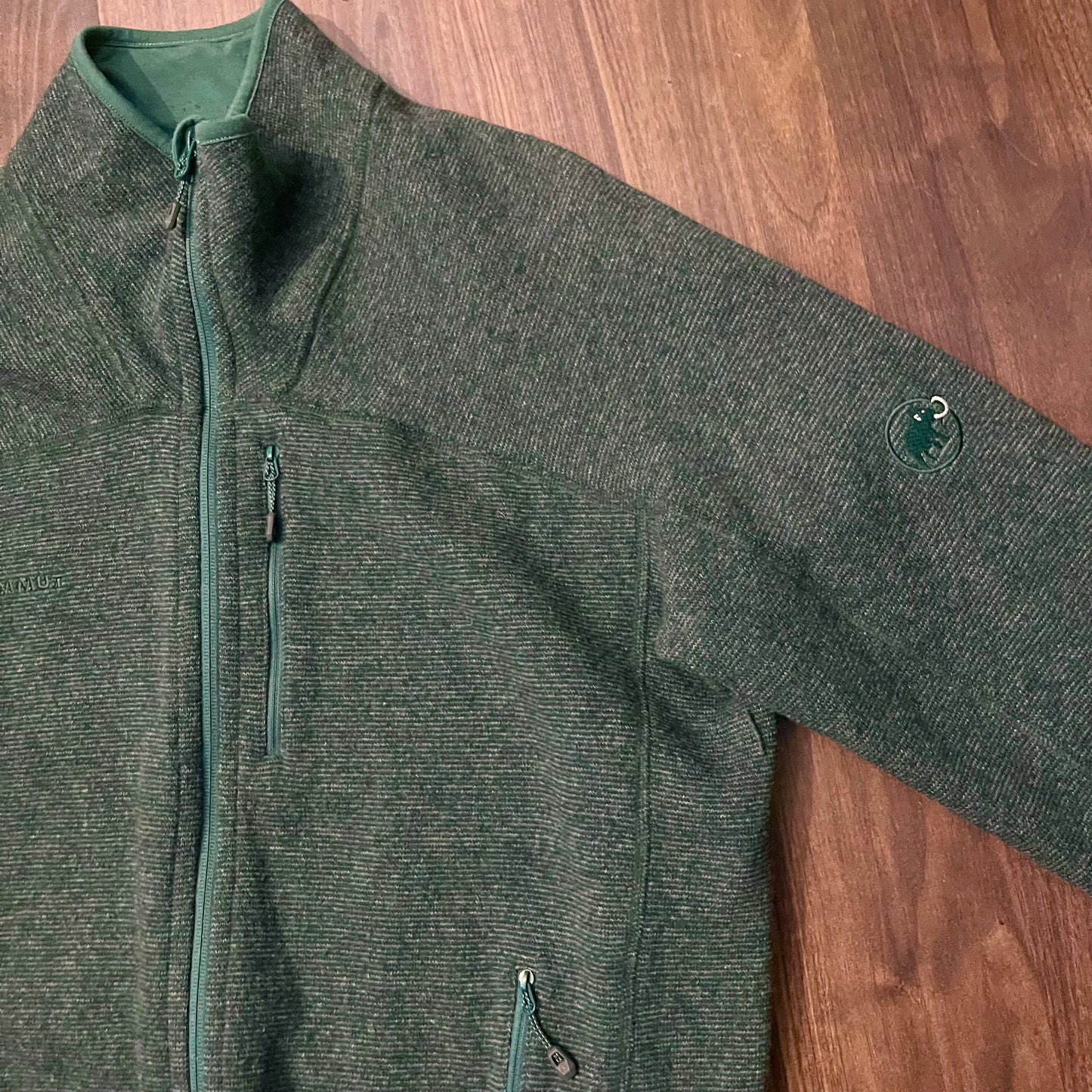 Mammut Strick Jacke mit Wolle (XXL Herren) Funktion Jacke grün