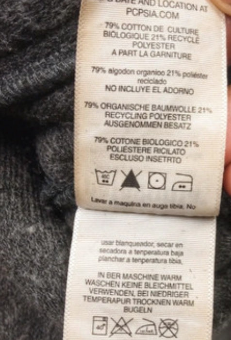 Patagonia Retro Pile Zip Pullover (L Herren) Baumwolle dunkelgrau