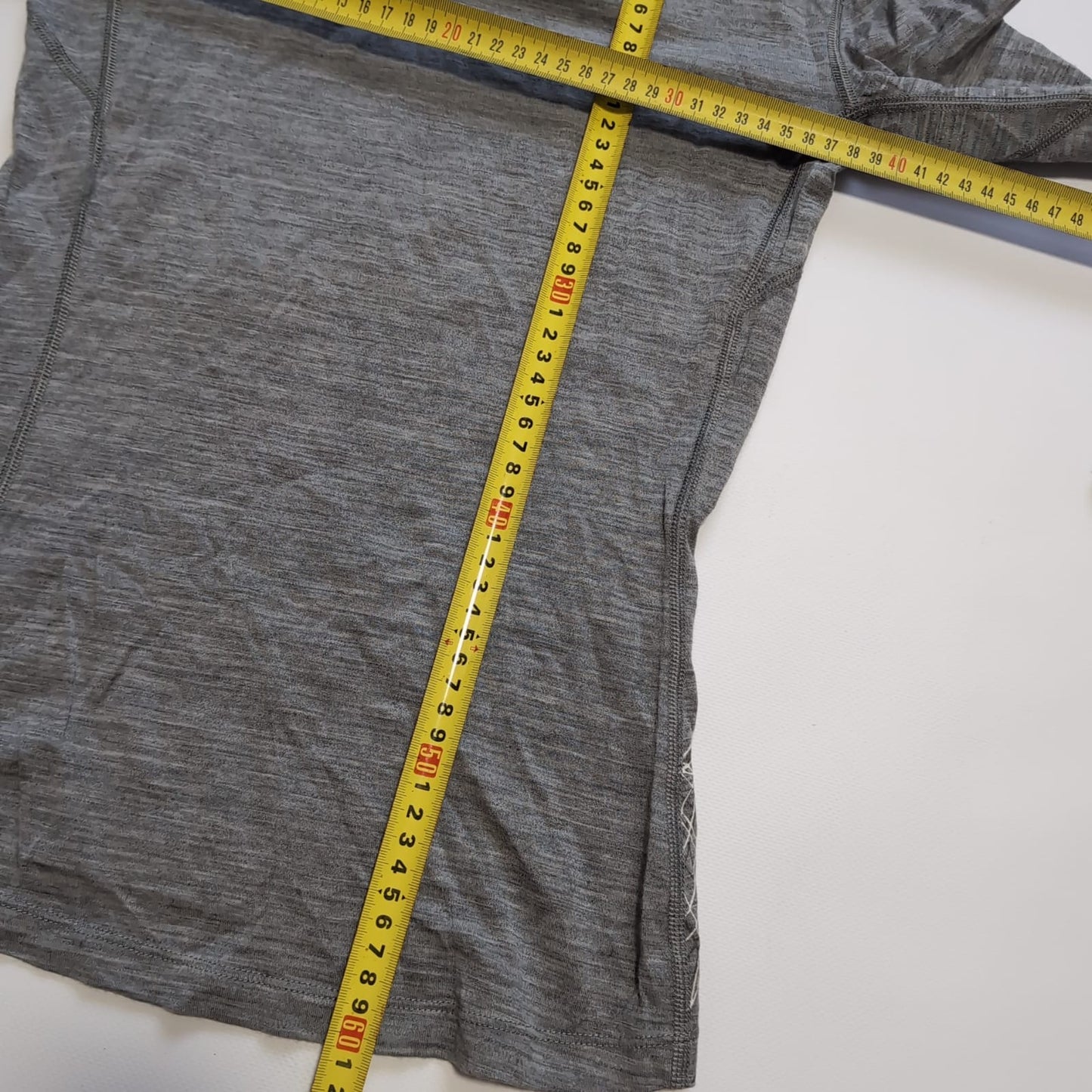 Longsleeve Icebreaker (XS Damen ) Merino 200 Baselayer grau Print