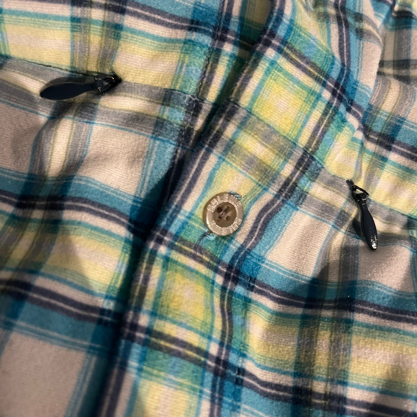 Kariertes Flanell Hemd von Salewa (S Herren) Polarlite weiß blau