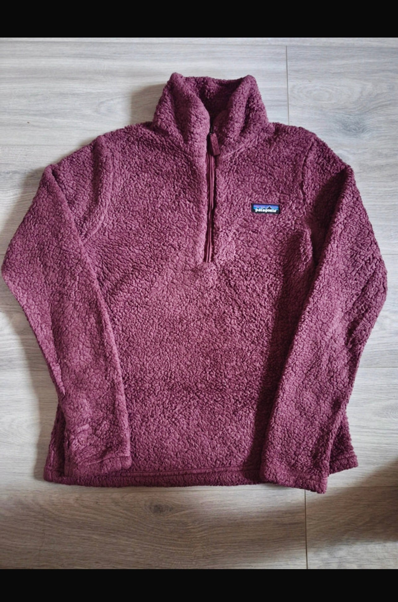 Strickoptik Fleece Weste von Patagonia (M Damen) schwarz