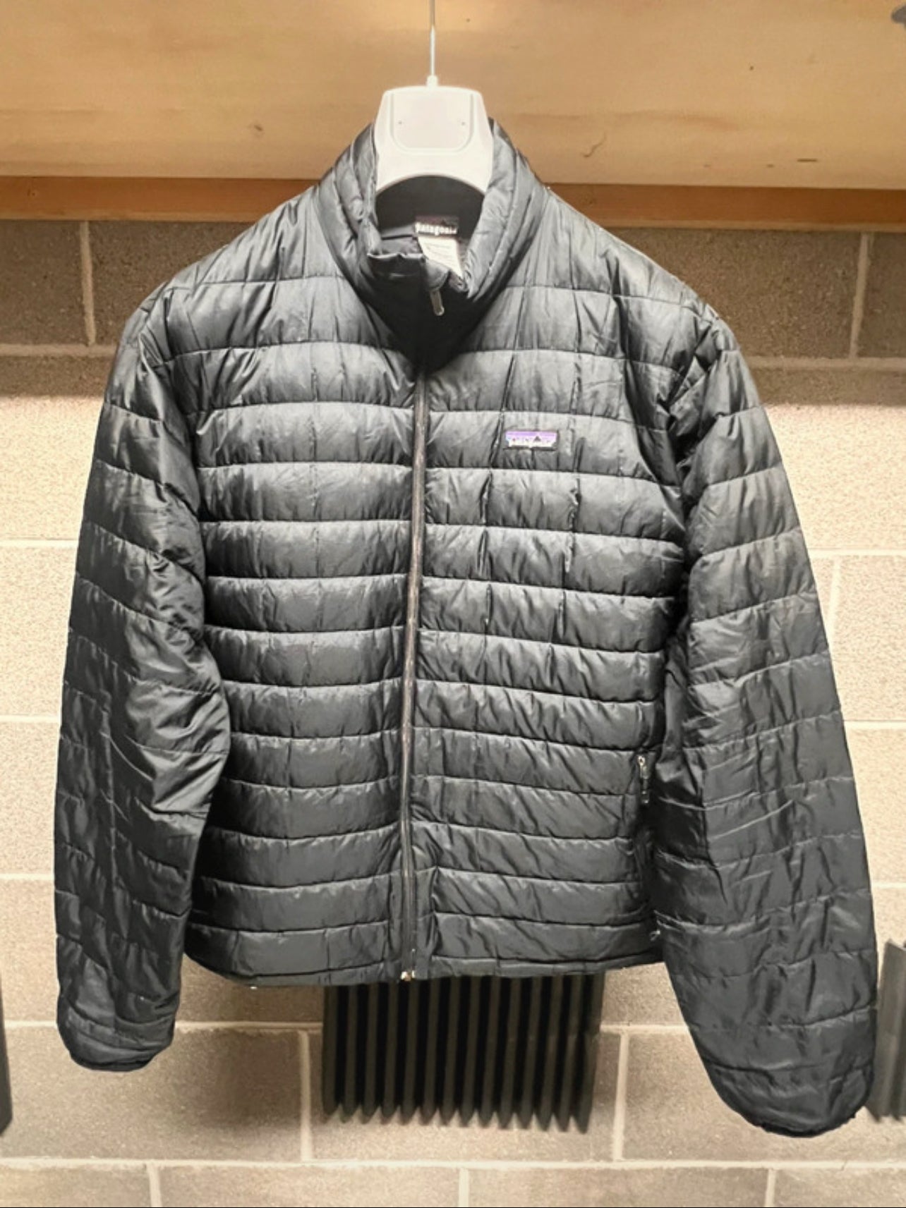 Patagonia leichte Daunen Jacke (Herren L) schwarz