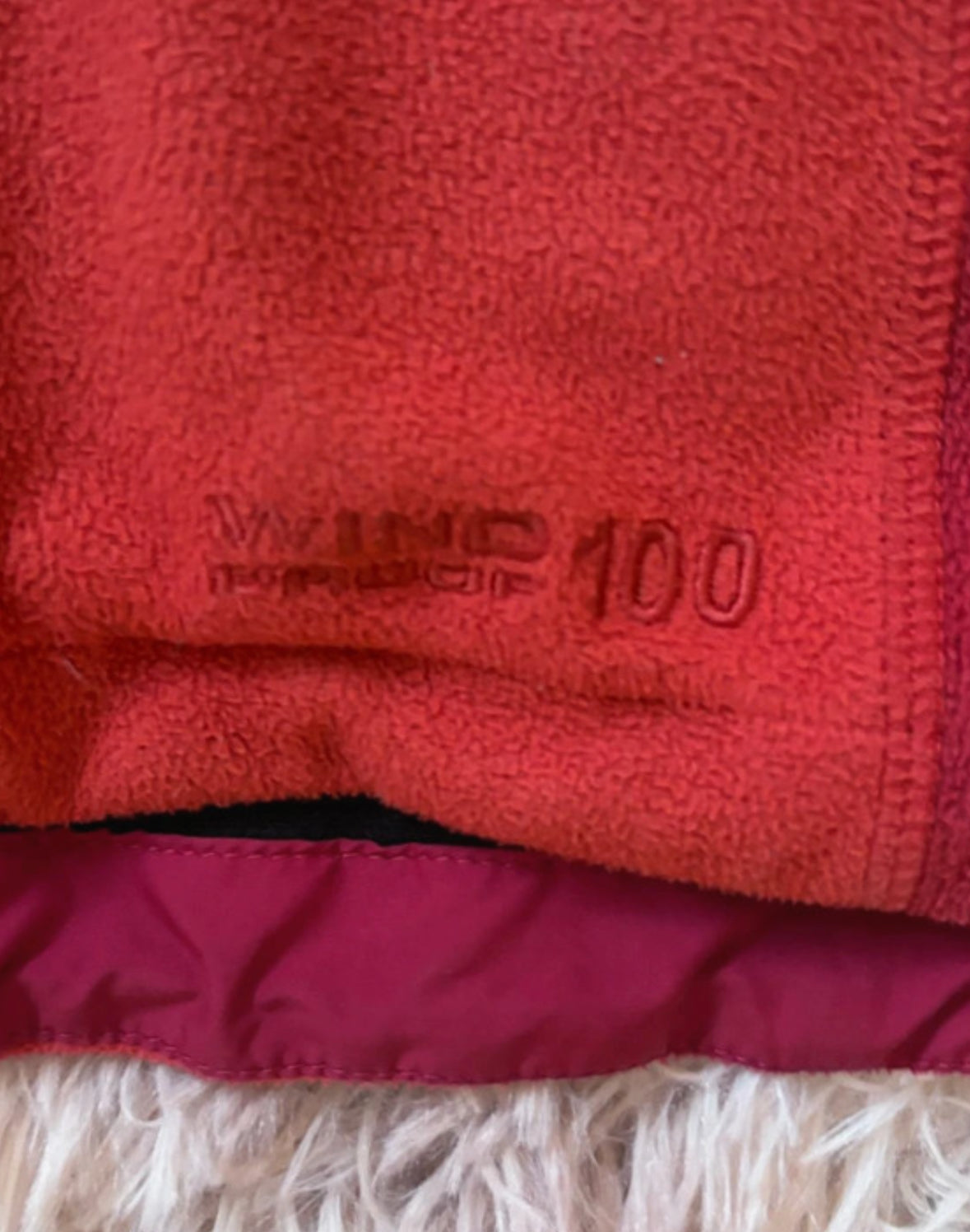 Windproof Jacke von Vaude (L Damen) Softshell Fleece rot orange