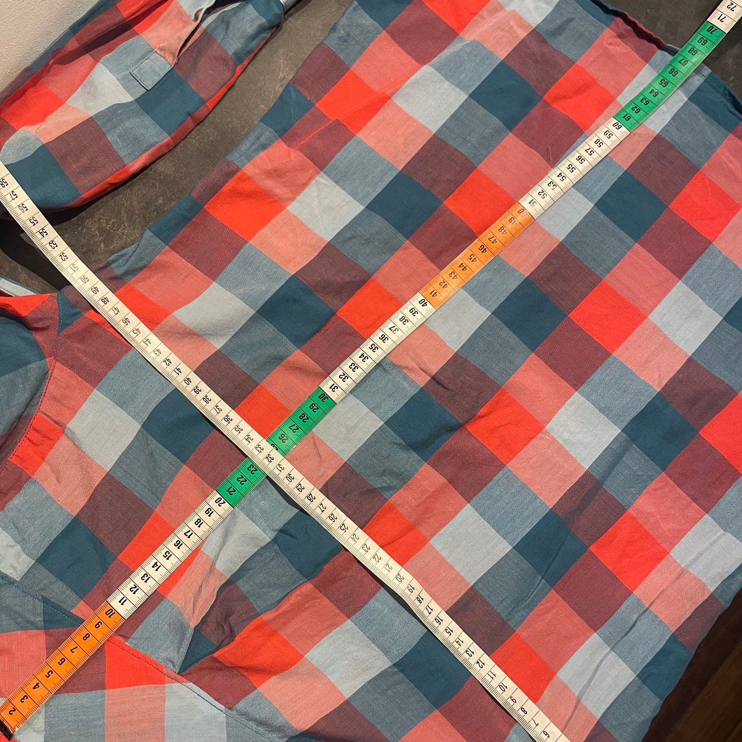 Merino Hemd von Ortovox (M) Wandershirt rot-blau kariert