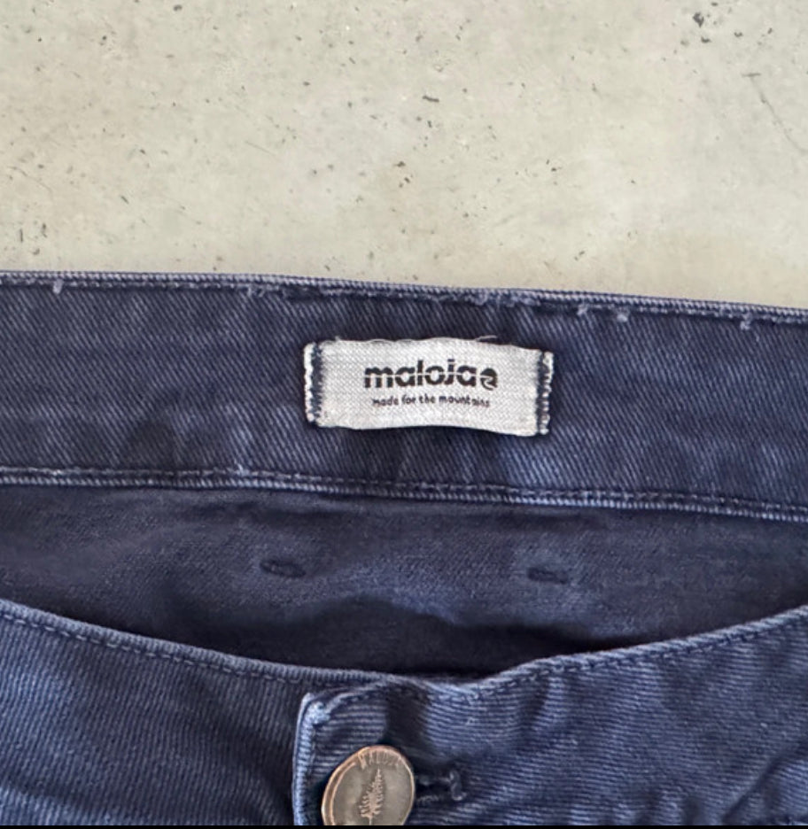 Outdoor Jeans Hose von Maloja (L Herren) pure Baumwolle blau