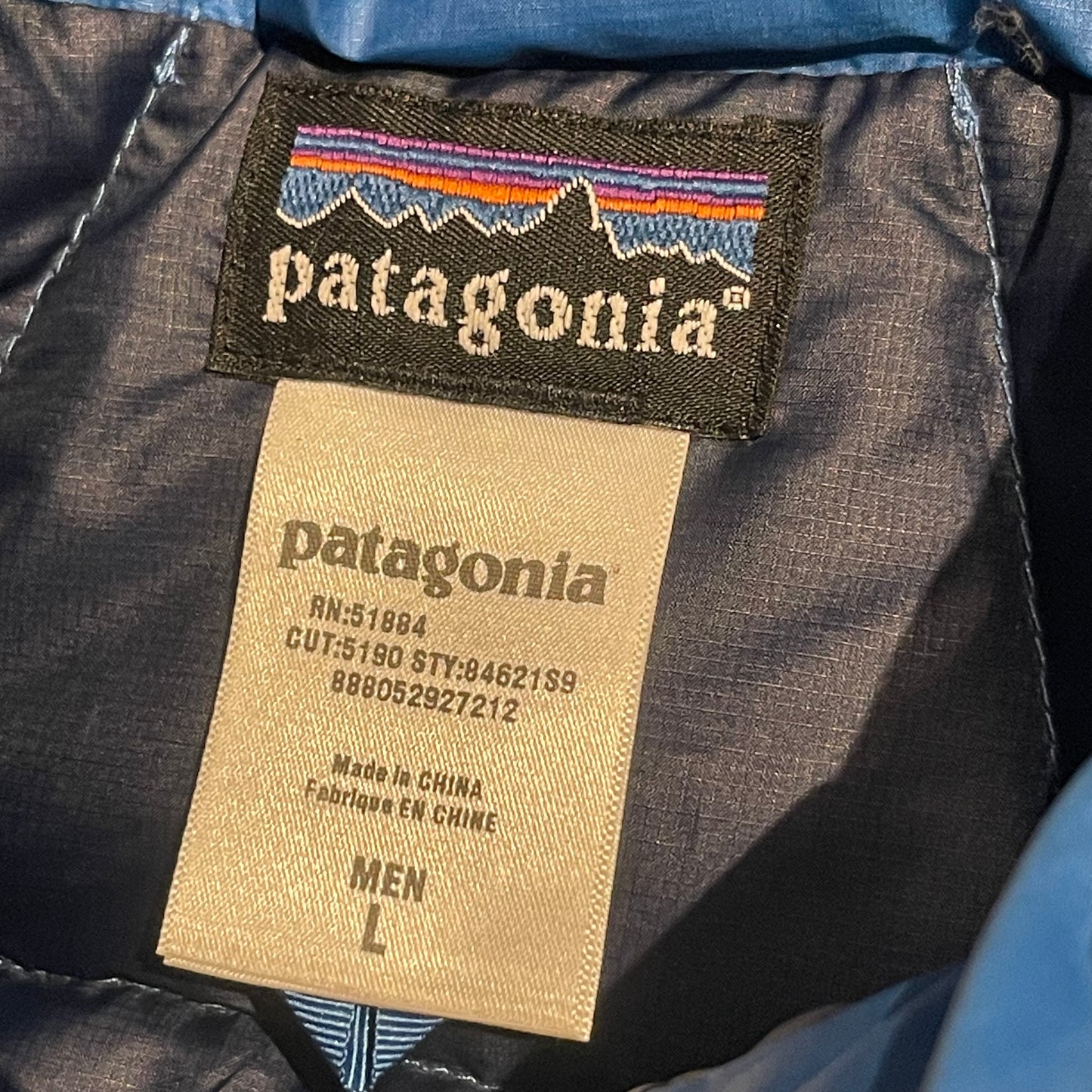 Patagonia Daunen Weste (L Herren) blau