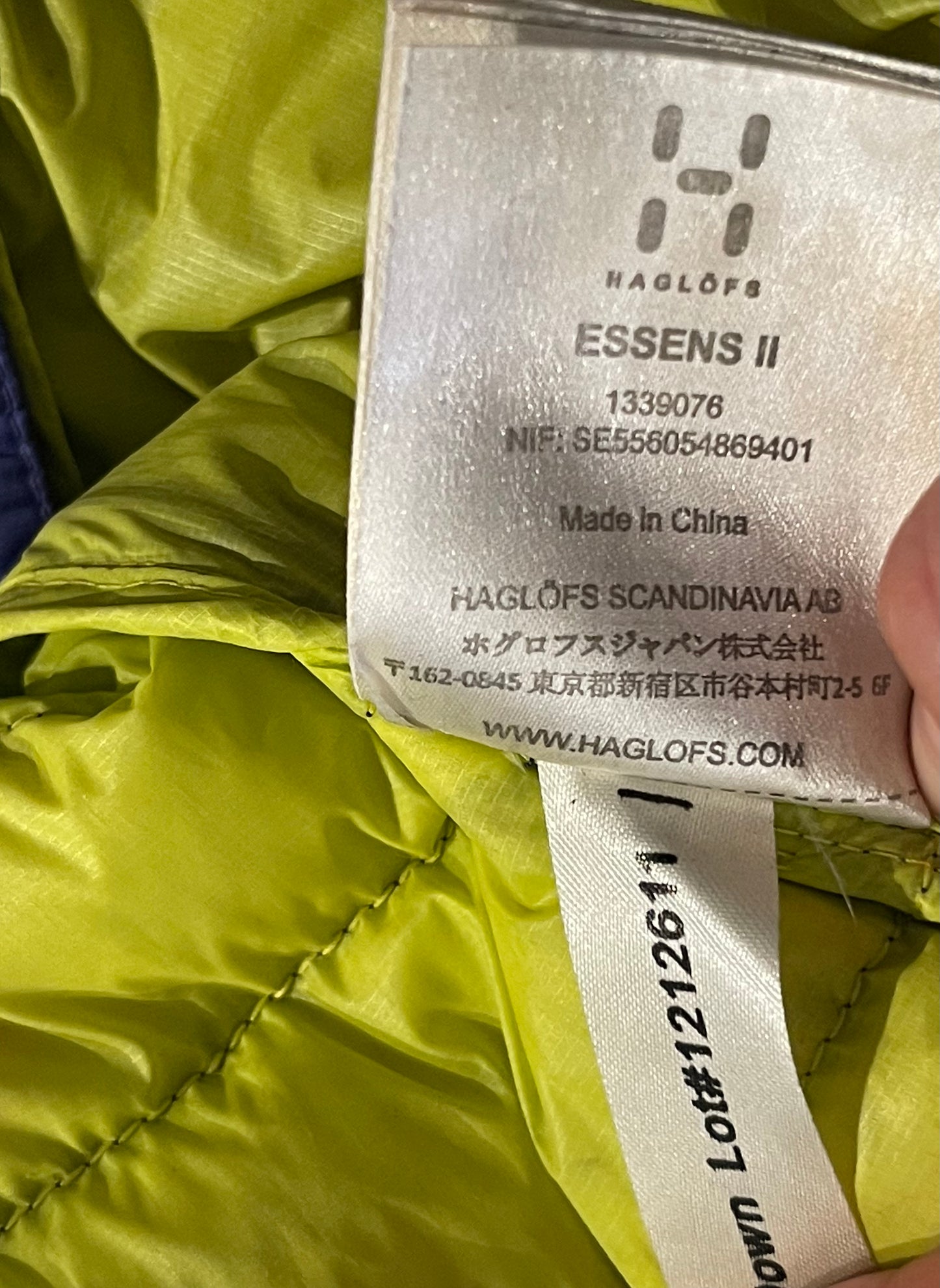 Daunen Stepp- Jacke von Haglöfs M (Herren) blau