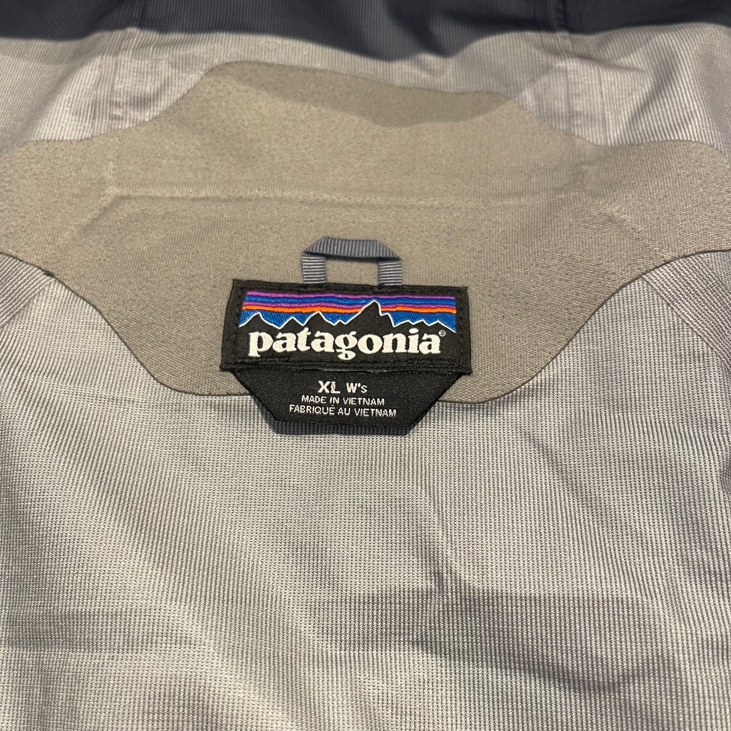 Hardshell Jacke von Patagonia (XL Damen) Regenjacke stahlblau