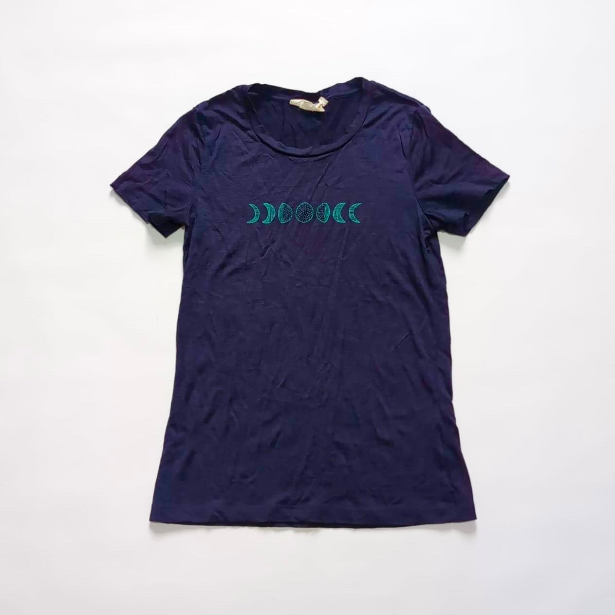 Merino T-Shirt von Icebreaker (S Damen) dunkelblau Print