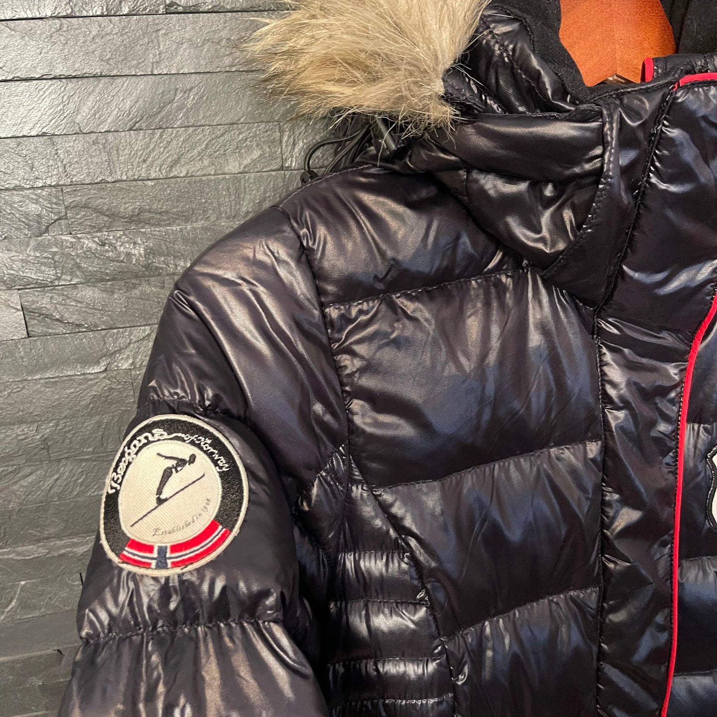 Daunen Jacke von Bergans (XS Damen) Kurzmantel Parka schwarz