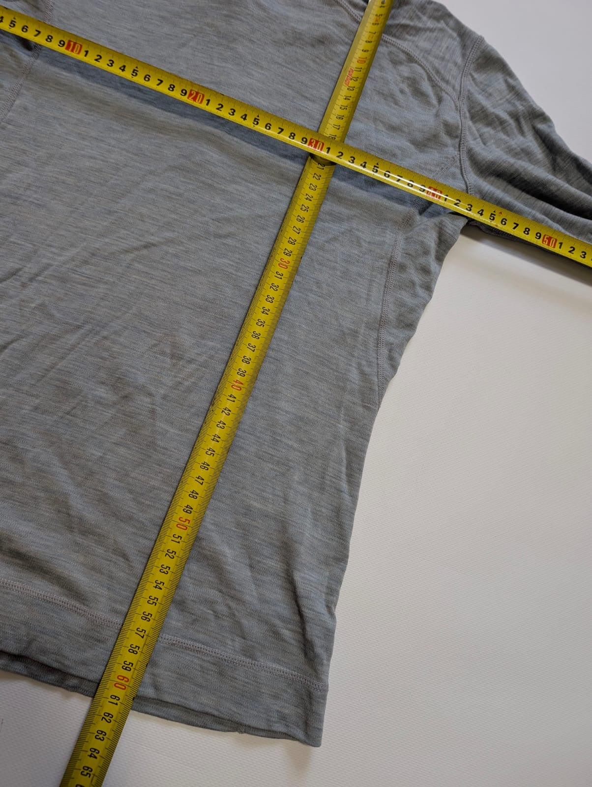 Pure Merino Longsleeve (L Damen) von Smartwool hellgrau Zipper