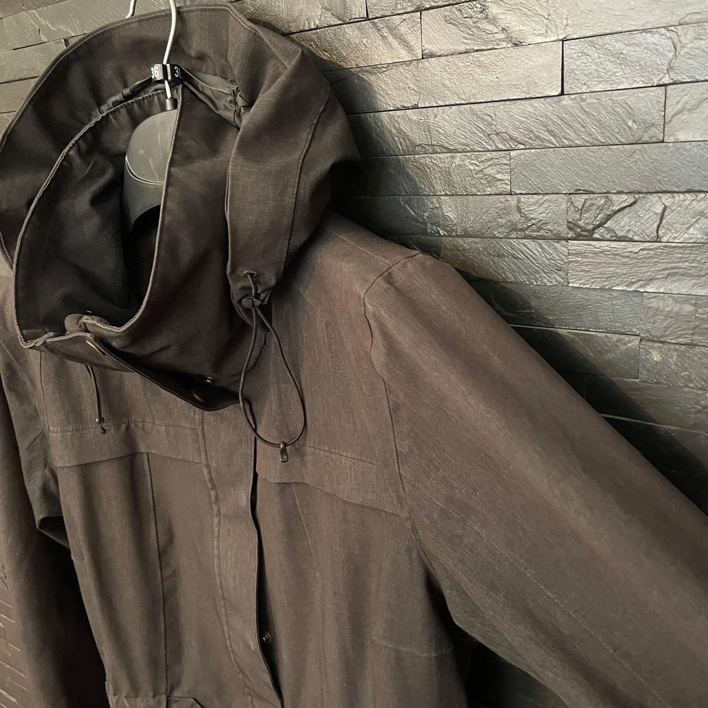 Parka von Bergans Regenmantel gefüttert (S Damen) in Graphit