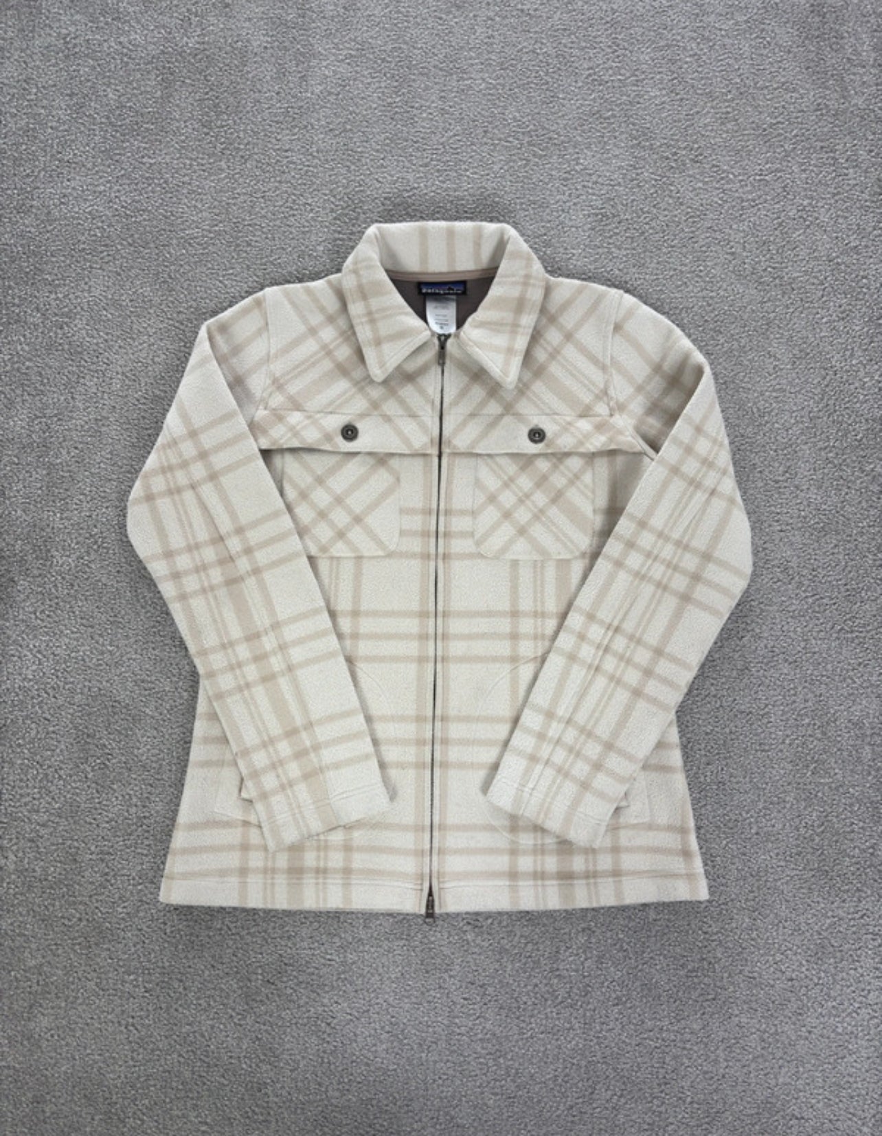 Patagonia Plaid Jacke / Hemd-Mantel (M Damen) beige Karo