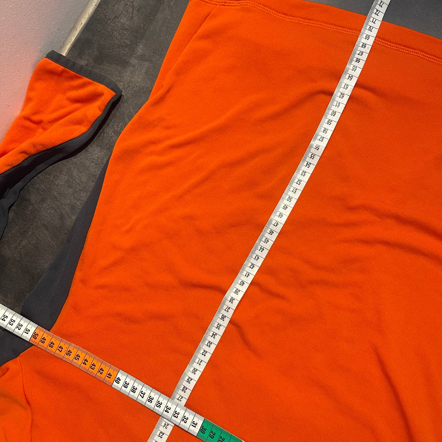 Mammut Longsleeve (L /XL Herren) Half Zip Shirt Polartec orange