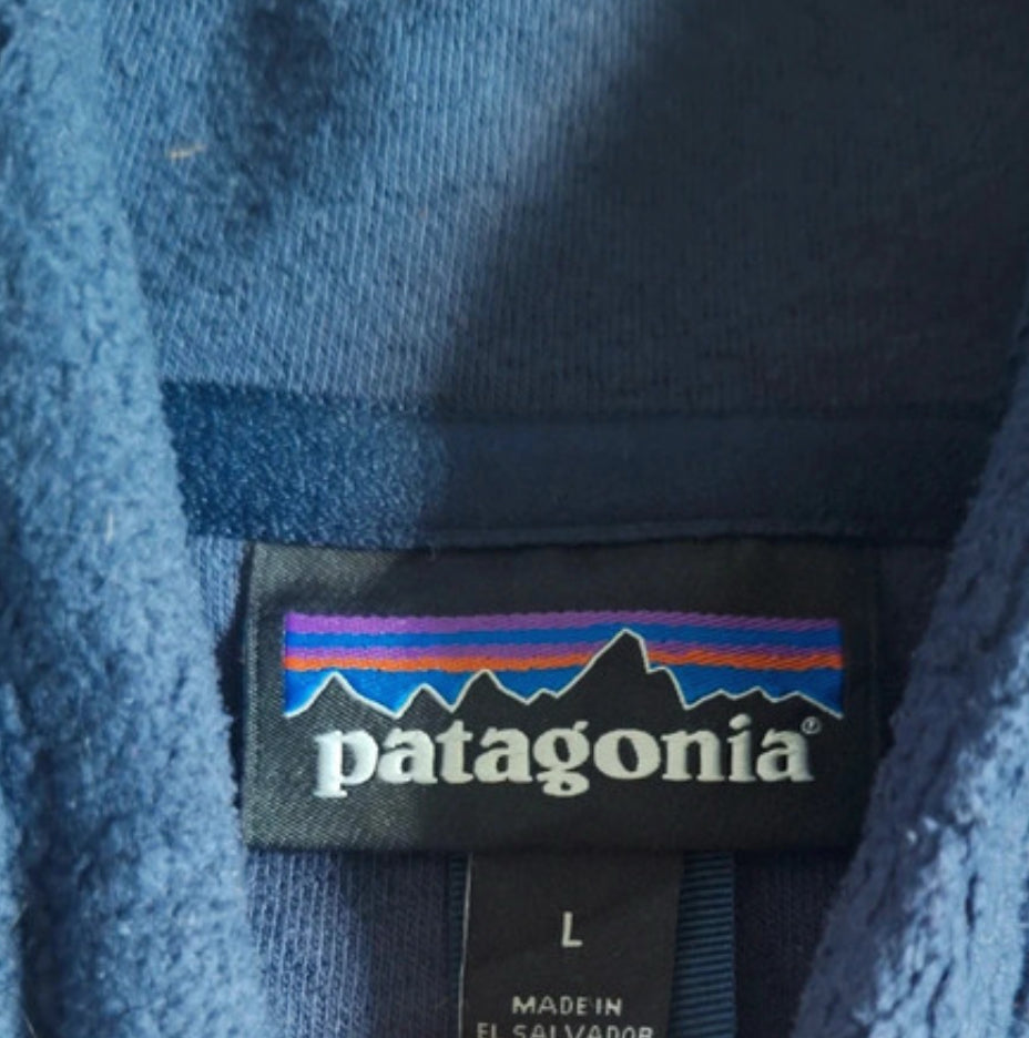 Fleece Jacke Patagonia (L Damen /M Herren) Retro Pile Hoodie dunkelblau