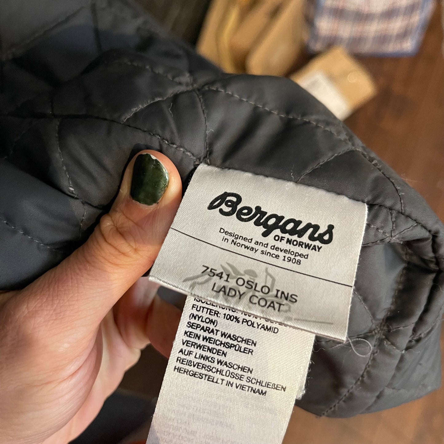 Parka von Bergans Regenmantel gefüttert (S Damen) in Graphit