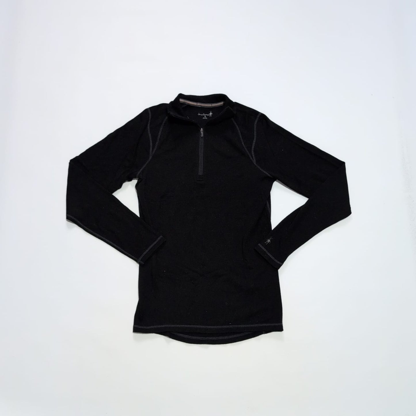 Merino Zip Longsleeve von Smartwool (S Herren) Baselayer schwarz