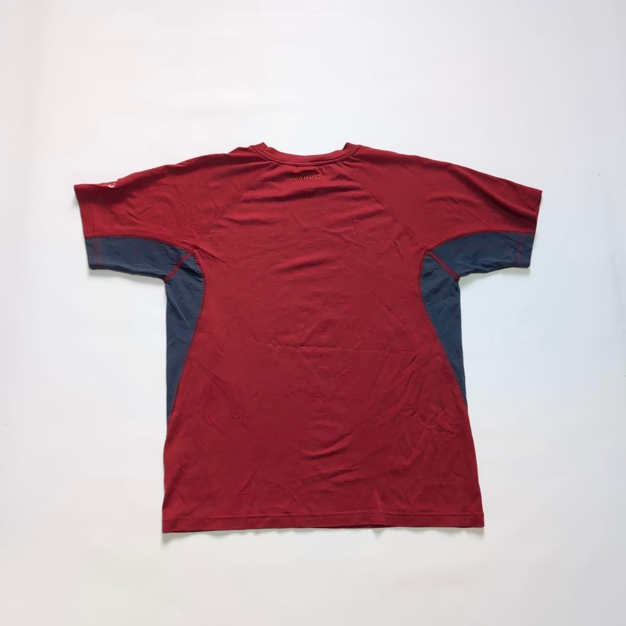Merino T-Shirt von Mammut (XL Herren) atmungsaktiv rot graphit