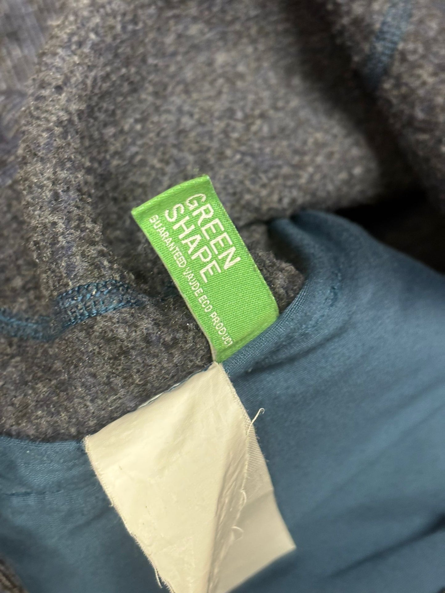 Strickoptik Fleece Jacke von Vaude ( Herren XL) grau