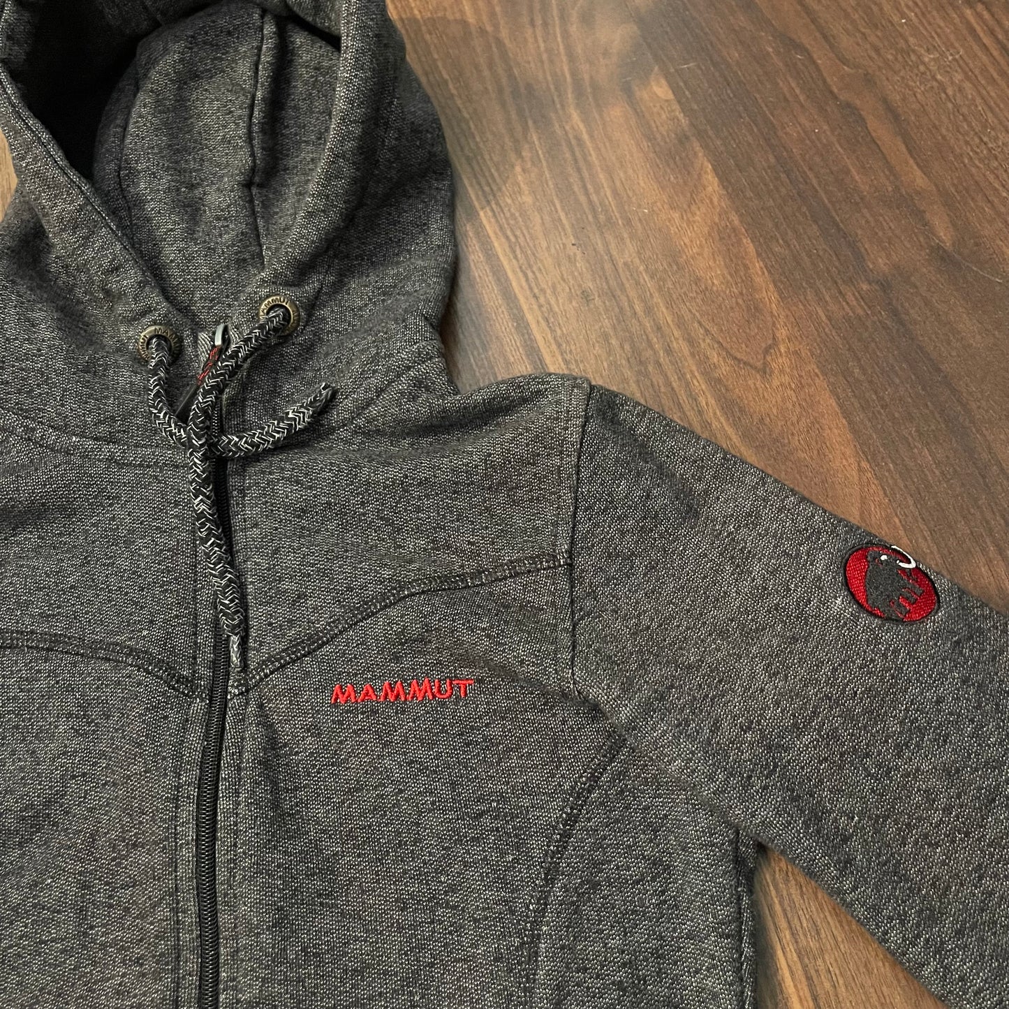 Baumwolle Fleecejacke von Mammut (S Damen) Hoodie grau