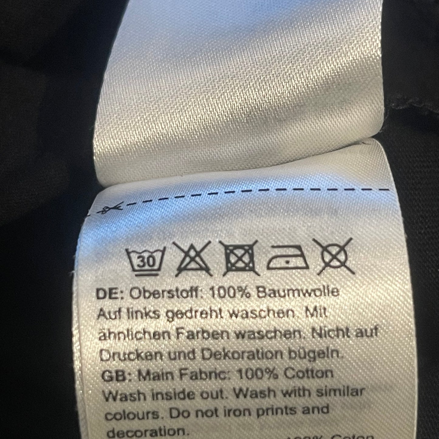 Mammut T-Shirt (Herren L) Baumwolle schwarz mit Backprint