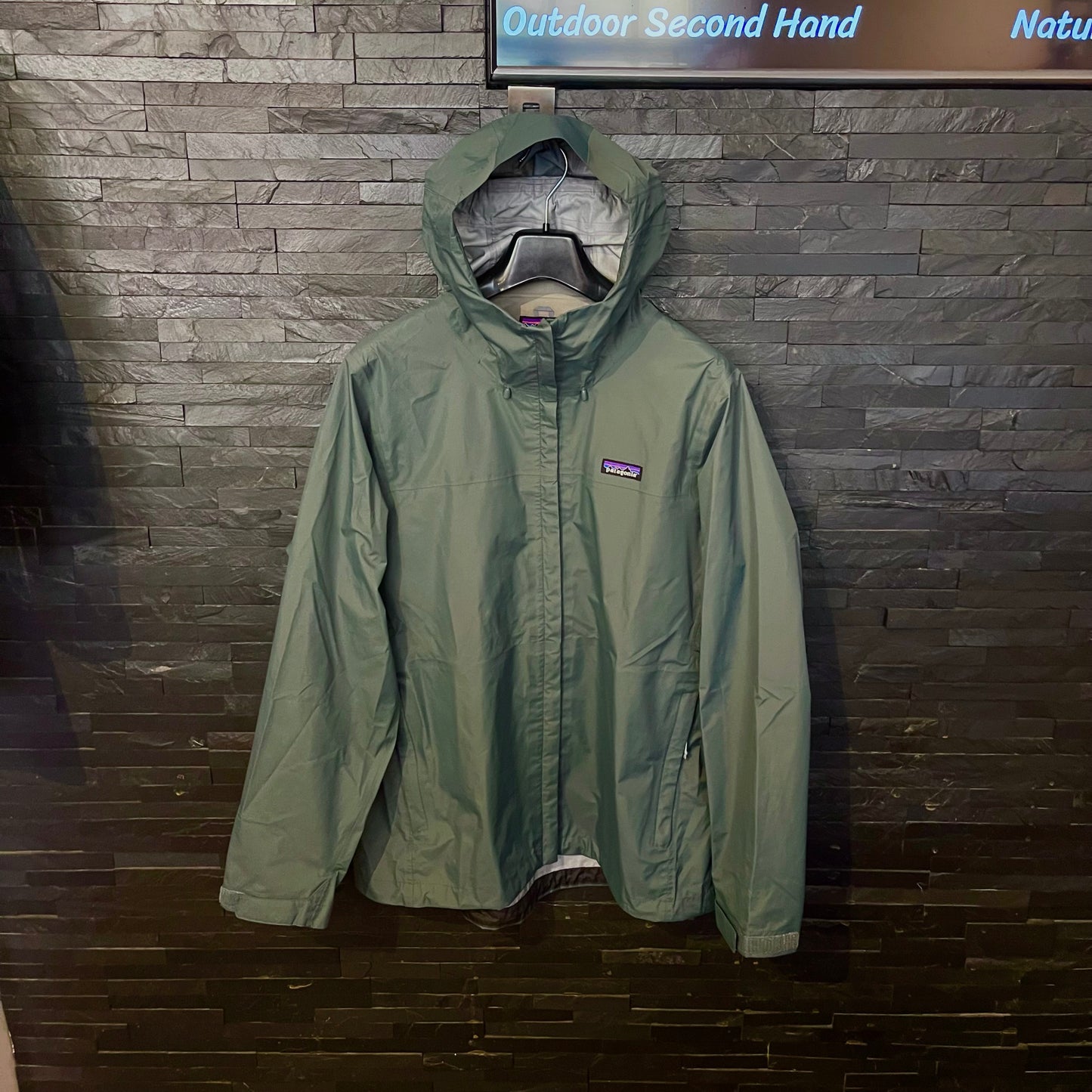 Hardshell Jacke von Patagonia (XL Damen) Regenjacke grün