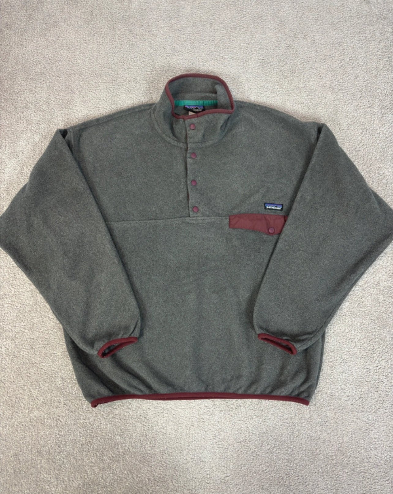 Patagonia Fleece Pullover (L Herren, Unisex) Synchilla grau