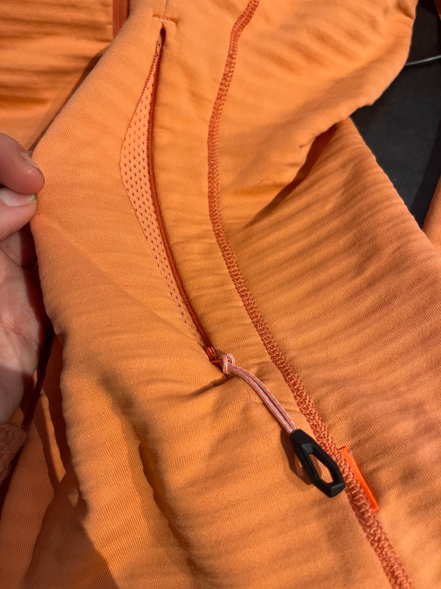 Fleece Jacke von Mammut (XS Damen) Zip Hoodie Aprikot