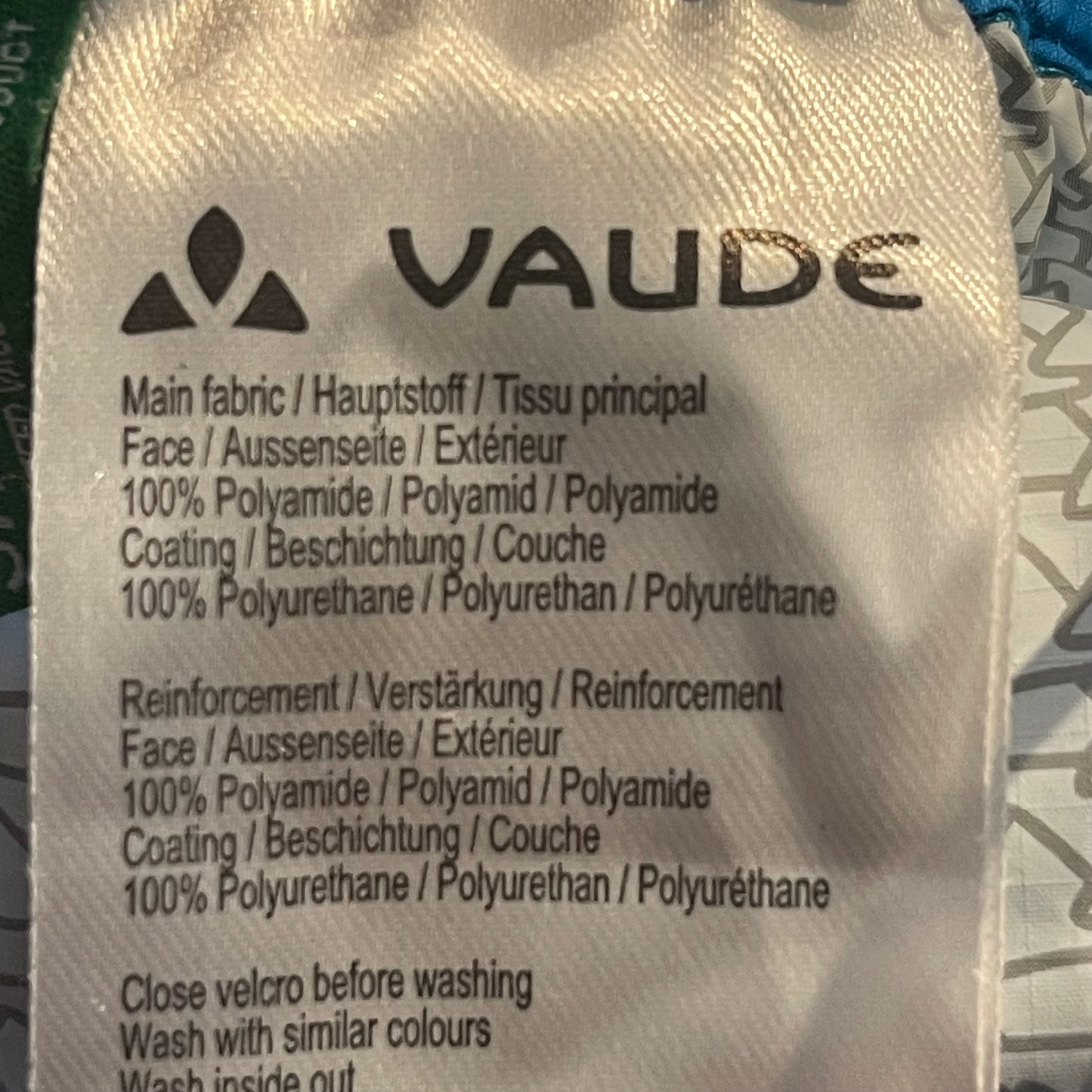 Rad Regenhose von Vaude (L / XL Damen) Hardshell Hose blau