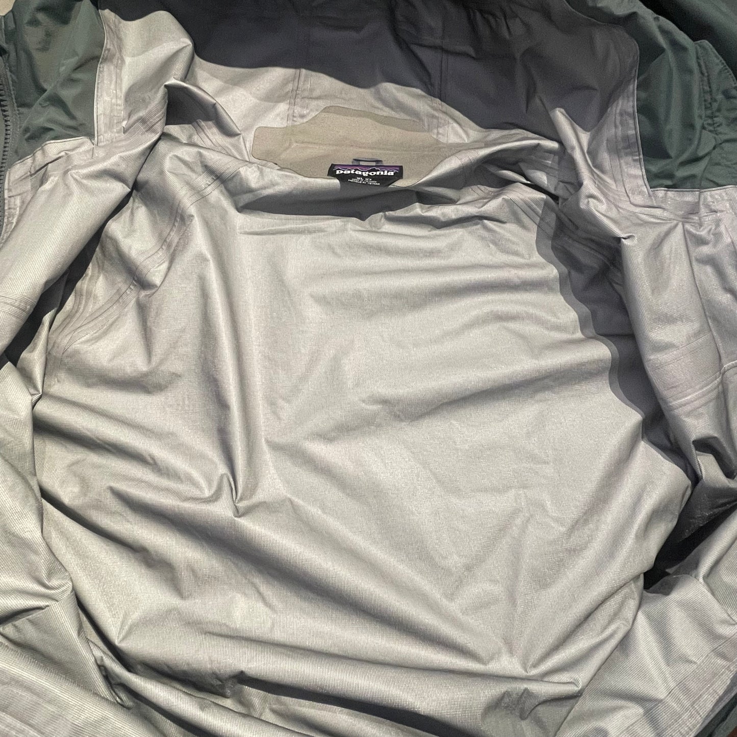 Hardshell Jacke von Patagonia (XL Damen) Regenjacke stahlblau