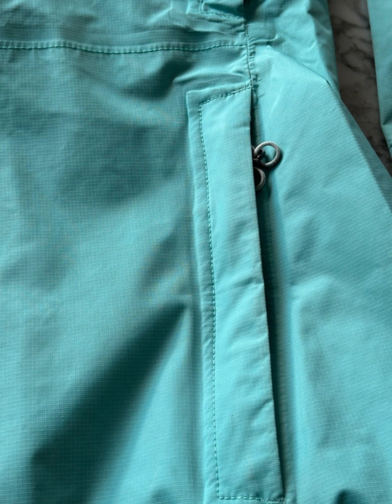 Hardshell Jacke von Patagonia (S Damen) Regenjacke türkis-blau