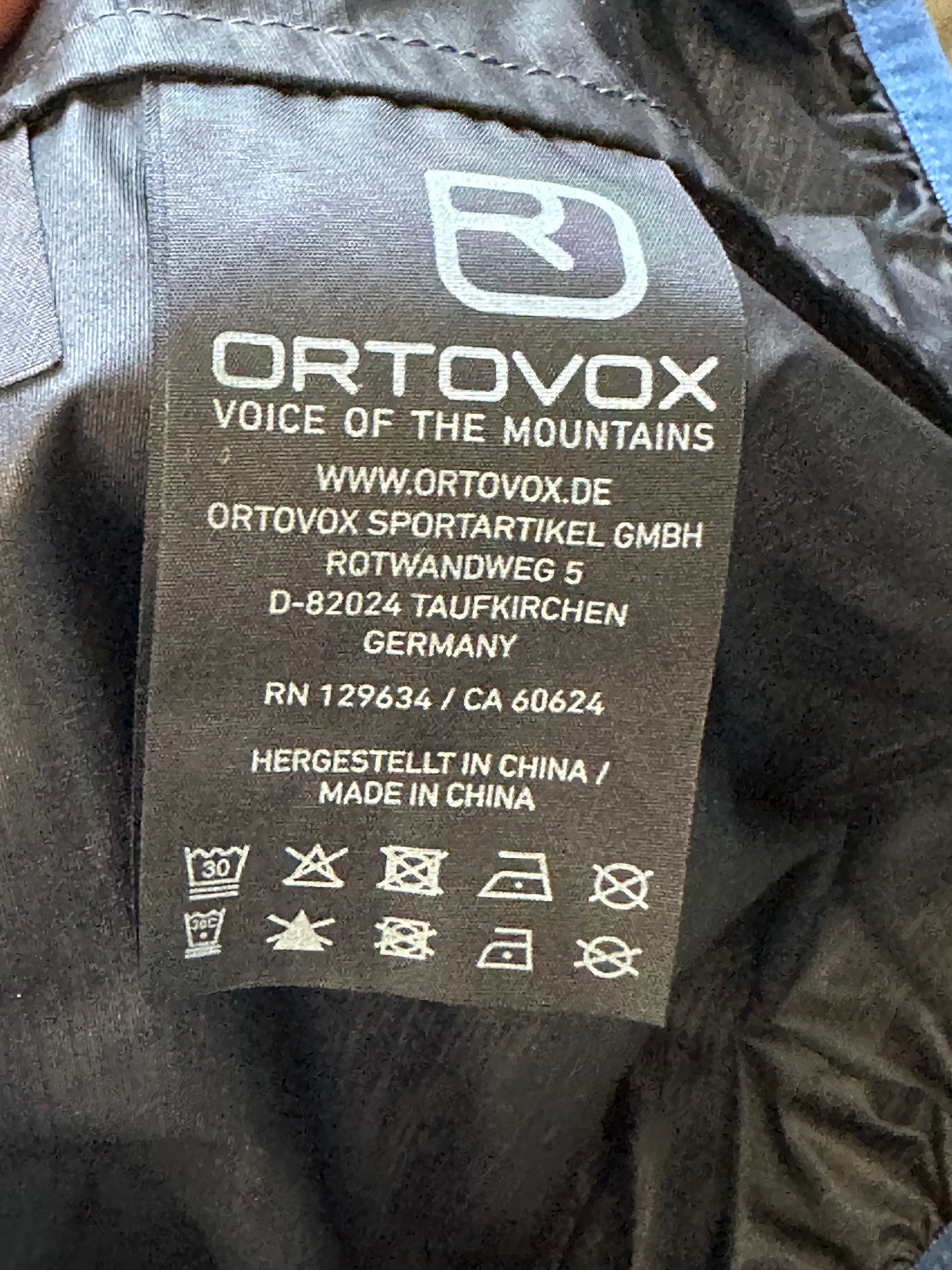 Ultraleichte Regen Jacke Ortovox (XL Damen) Merino inside blau schwarz