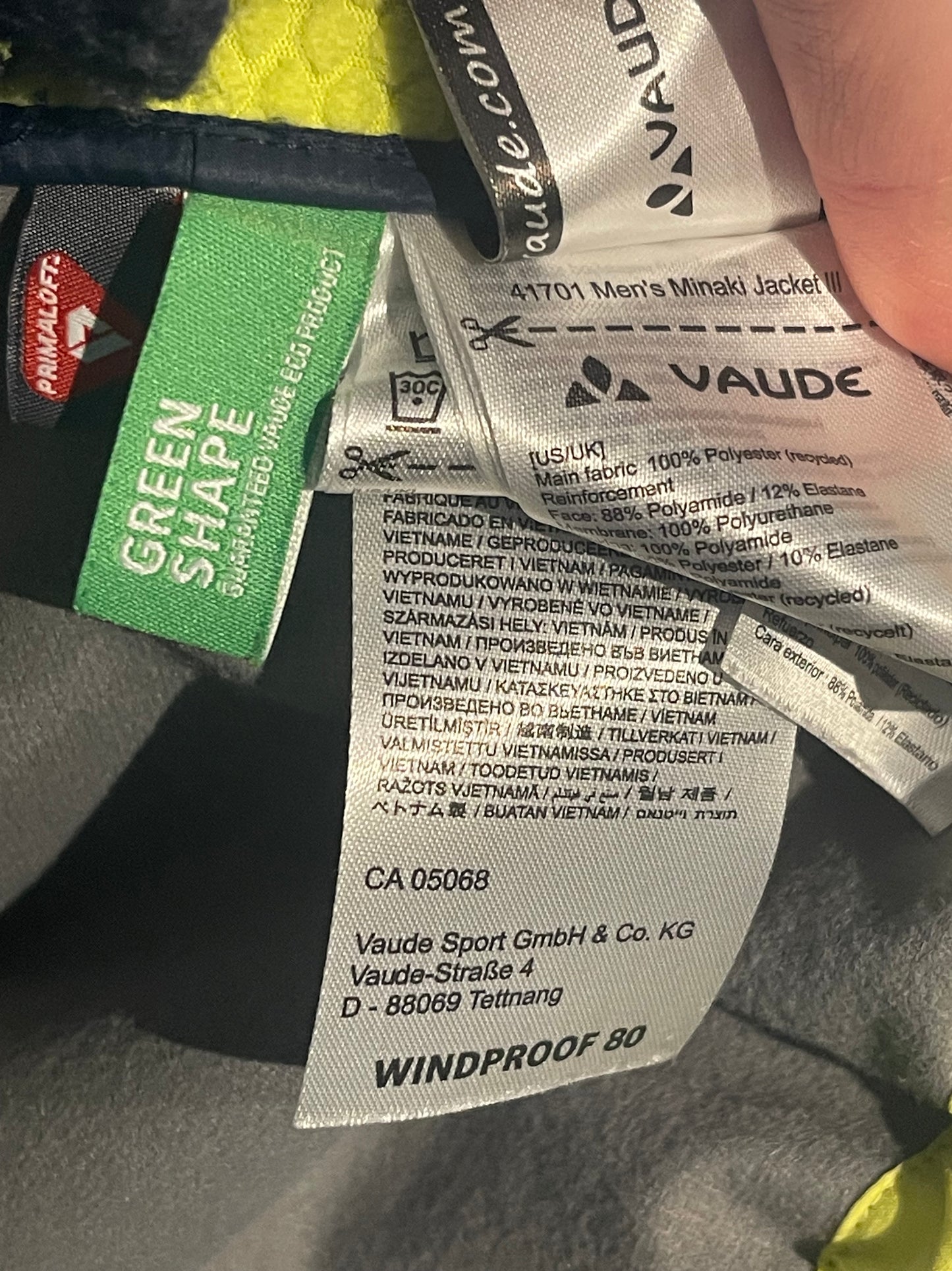 Hybrid Jacke von Vaude (Herren L/ 52 ) Minaki III Primaloft Windproof marineblau