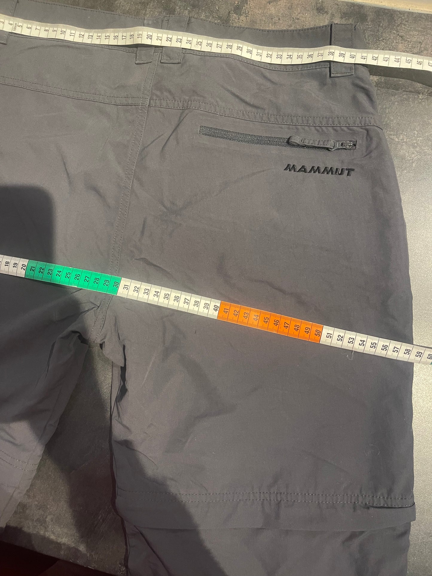 2 in 1 Hose von Mammut (Herren M /kurz) Zip Off grau