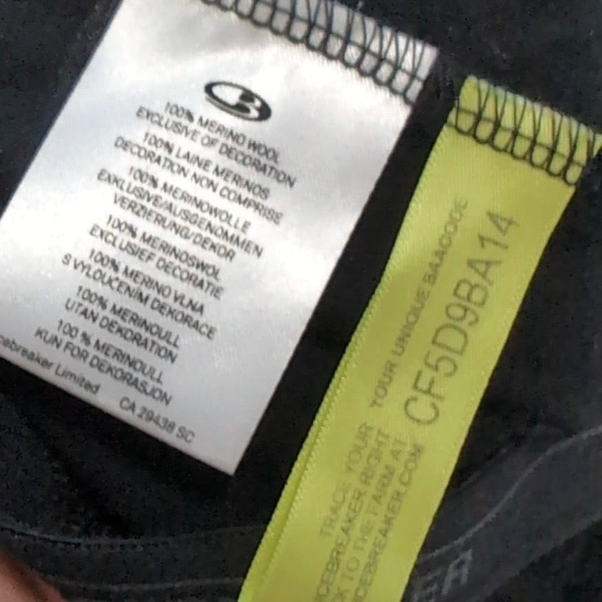 Lange Unterhose von Icebreaker Merino 200 (XS Damen) Leggins schwarz
