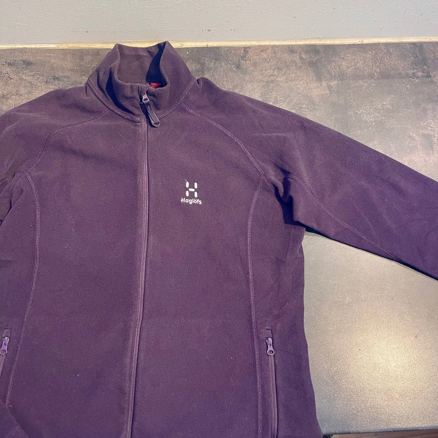 Fleece Jacke von Haglöfs (Damen M) Polartec lila