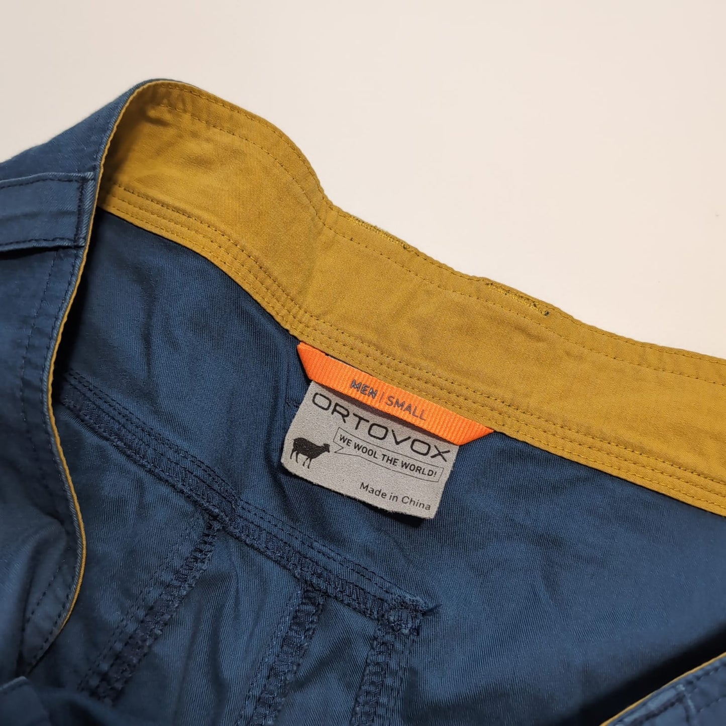 Trekking- Hose von Ortovox Baumwolle mit Merino (S Herren / M Damen) blau