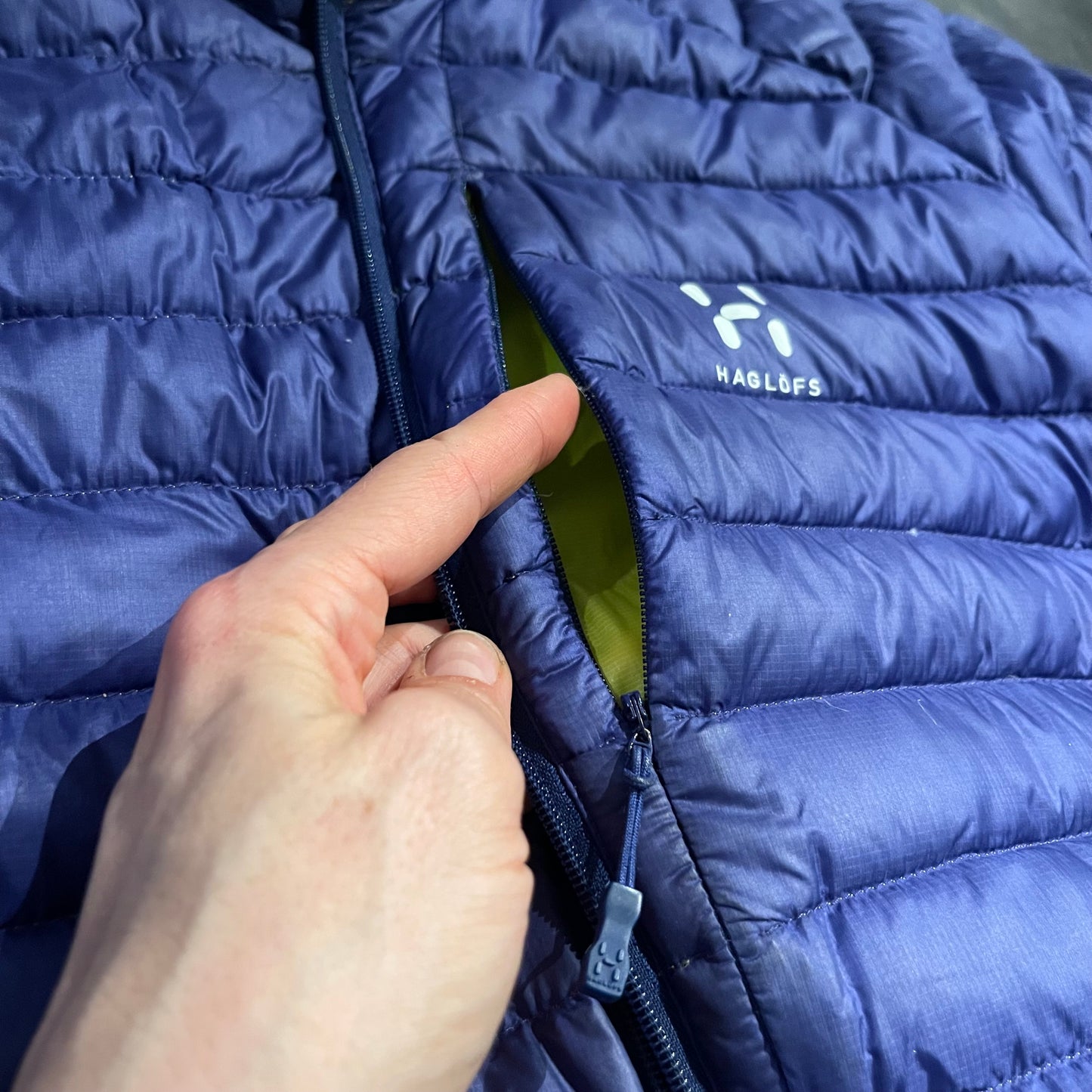 Daunen Stepp- Jacke von Haglöfs M (Herren) blau
