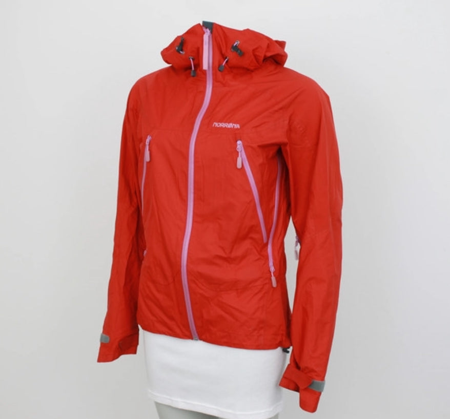 Regendichte Jacke von Norrøna (S Damen) Hardshell rot orange