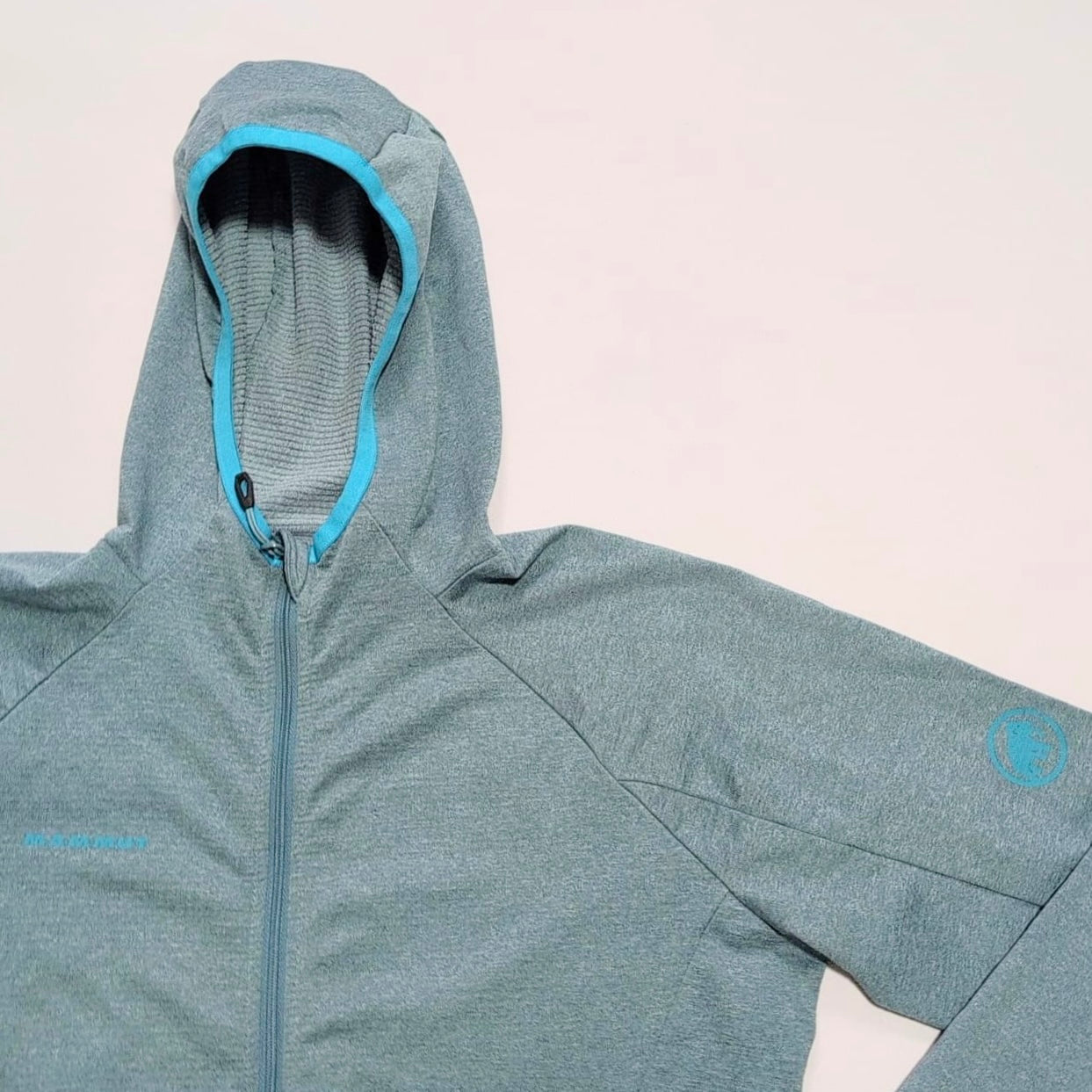 Fleece Jacke von Mammut (S Damen) Zip Hoodie stahlblau