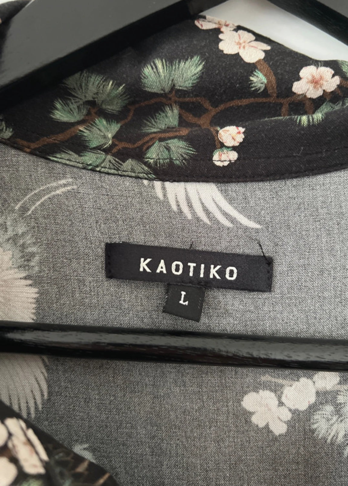 Hemd von Kaotiko (L Herren) schwarz bunt