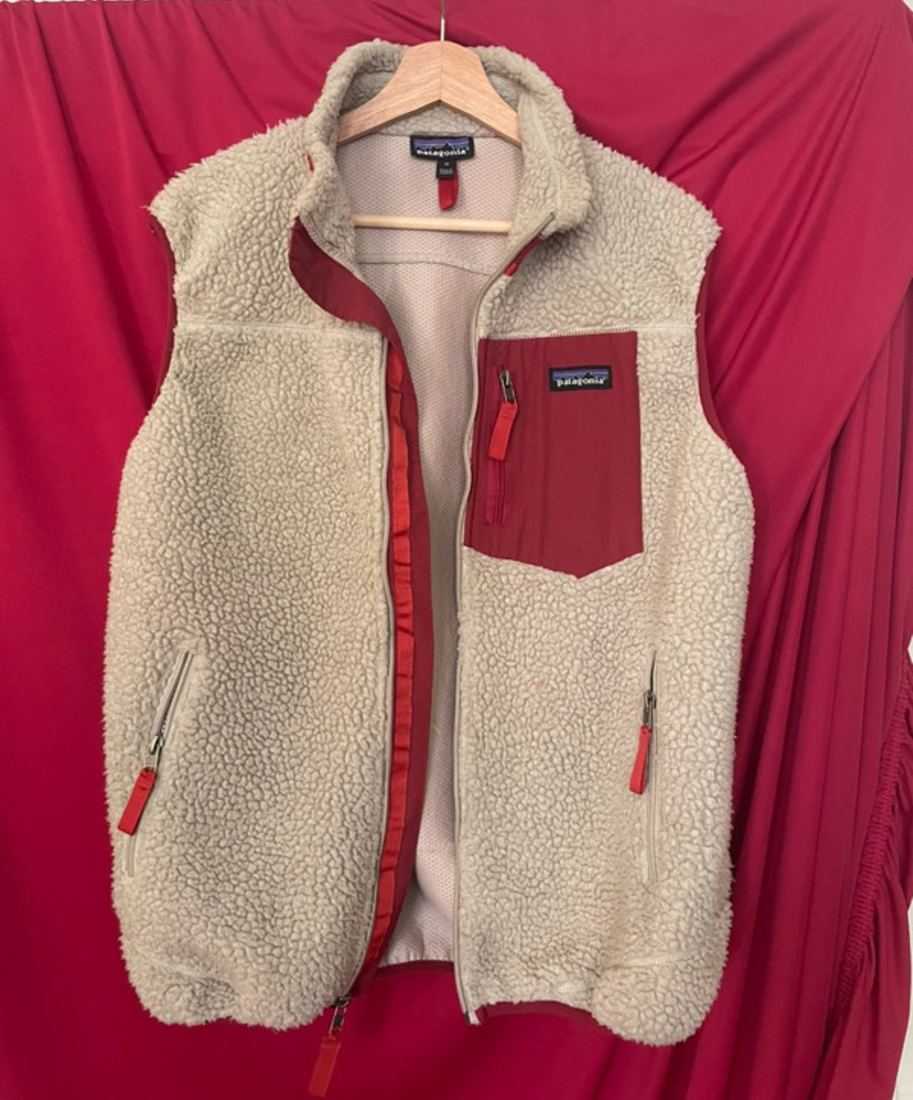 Retro Pile Weste von Patagonia (M Herren) Teddy Fleece creme