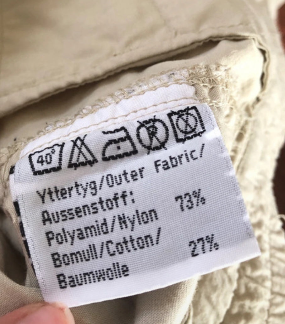 Outdoor Hose von Fjällräven (XL / 42 Damen ) 2 Zip-Off natur / creme