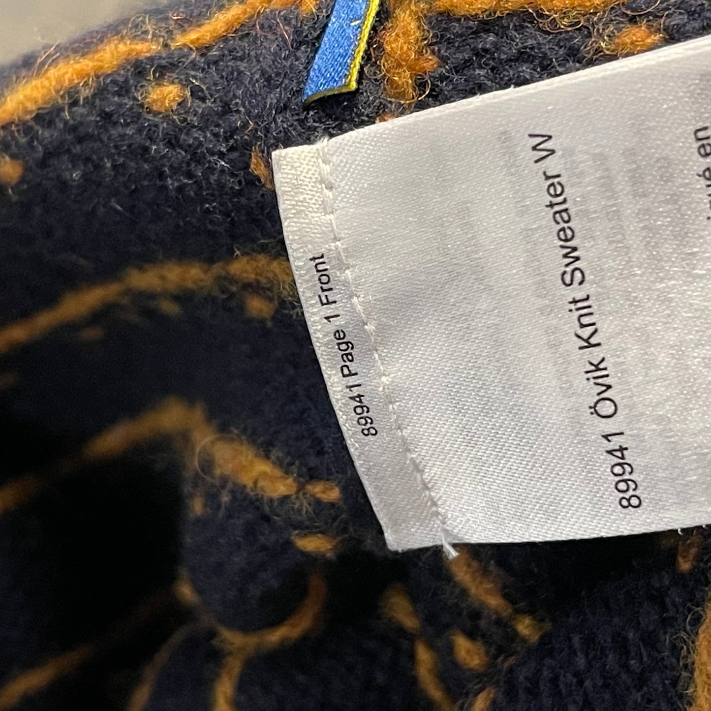 Strick Pullover Fjällräven pure Wolle ( XL Damen ) dunkelblau