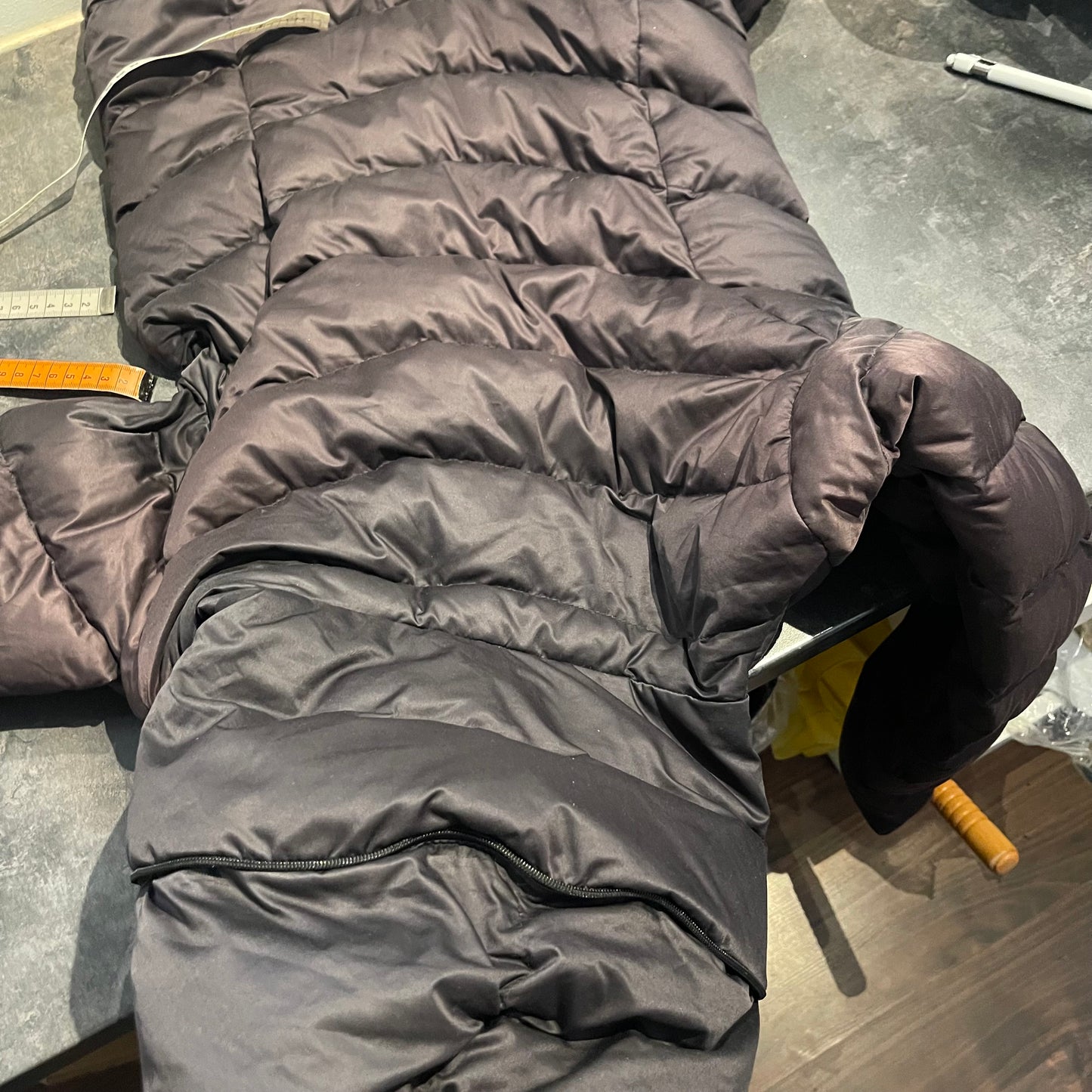 Patagonia Daunen Jacke (XS-S Damen) wasserabweisend Kapuze schwarz